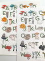 SALE Misprint - Mushroom Alphabet Art Print