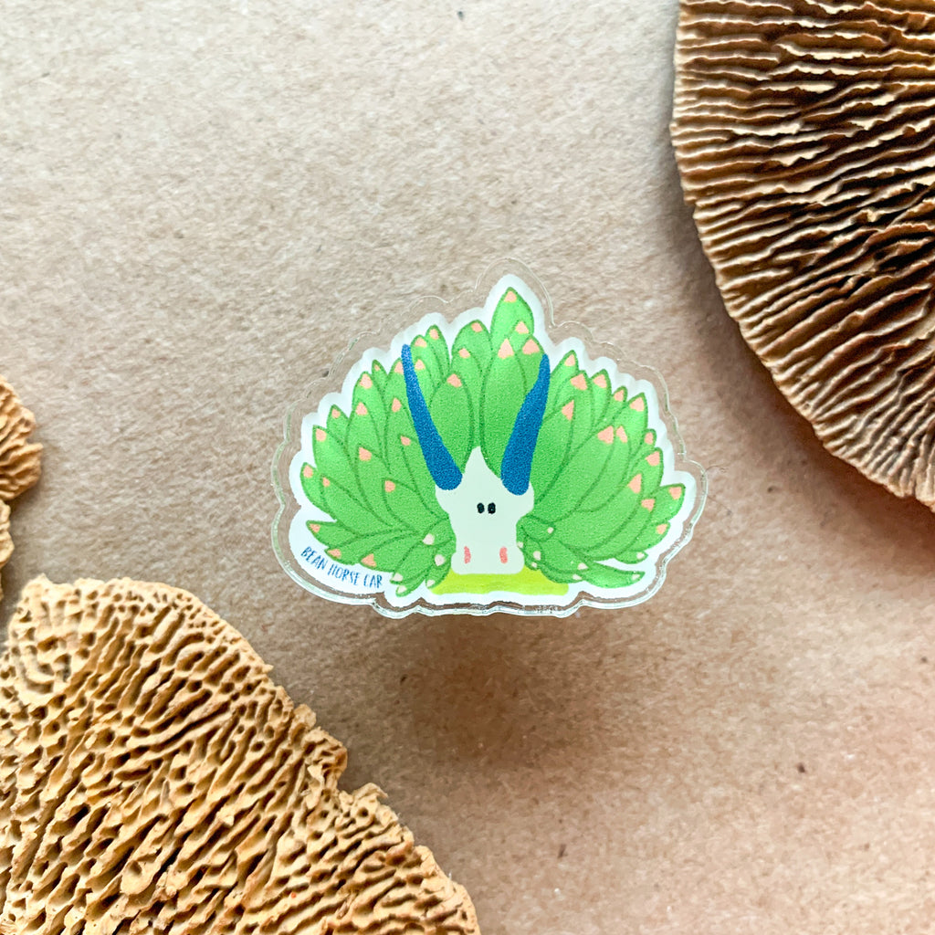 Leaf Sheep Acrylic Pin