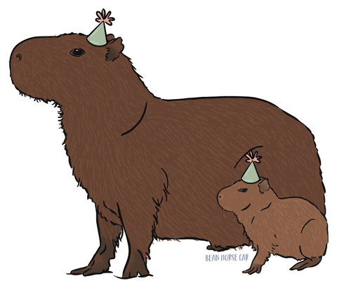 Party Capybaras Magnet