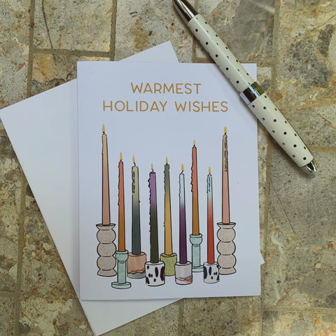 Warmest Holiday Wishes Greeting Card