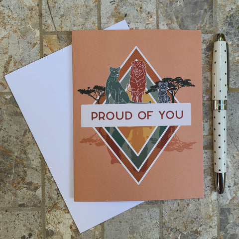 Proud Of You Lion Pride Greeting Card