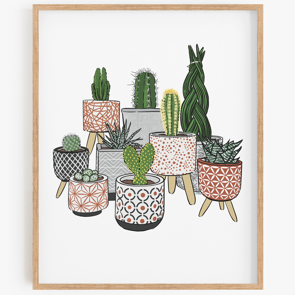 Cactus Party Art Print