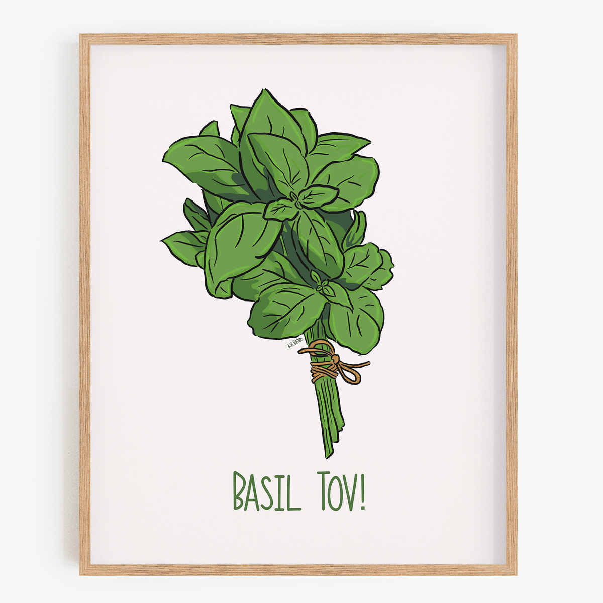 Basil Tov Art Print – Bean Horse Car Designs