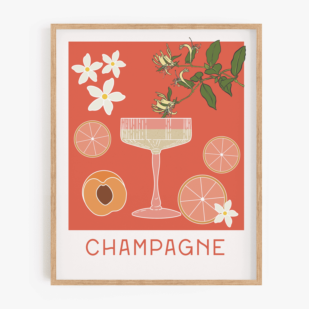 Cheers - Champagne Art Print