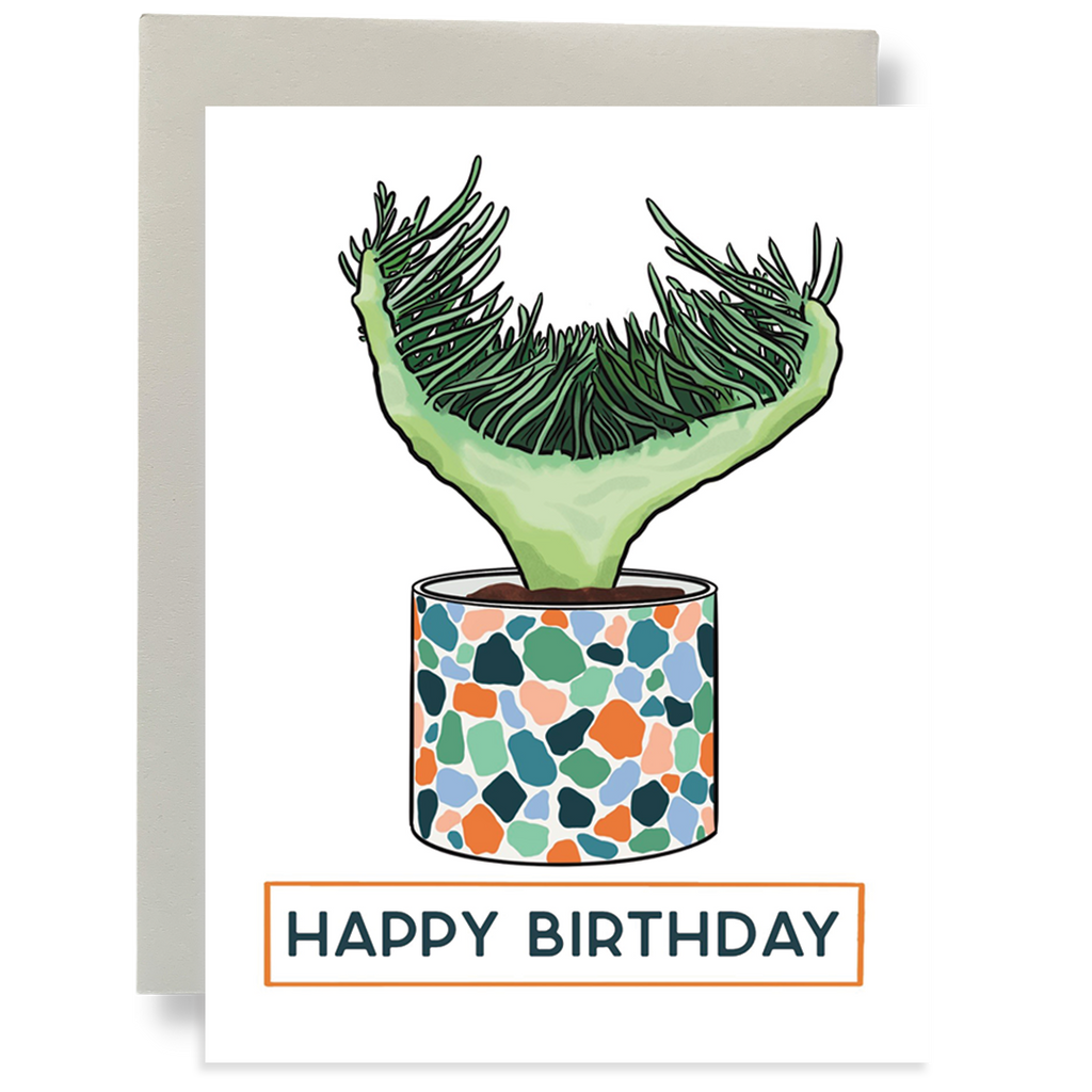 Happy Birthday Mermaid's Tail Greeting Card