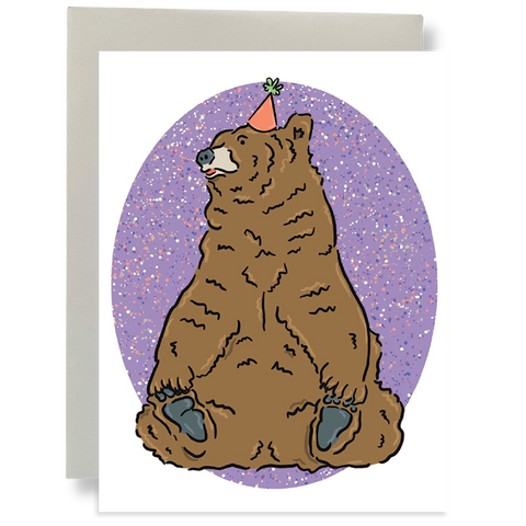 Party Bear Greeting Card