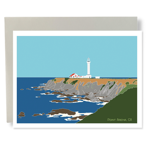 Point Arena Lighthouse Greeting Card