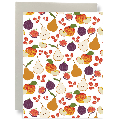 Fall Fruits Greeting Card