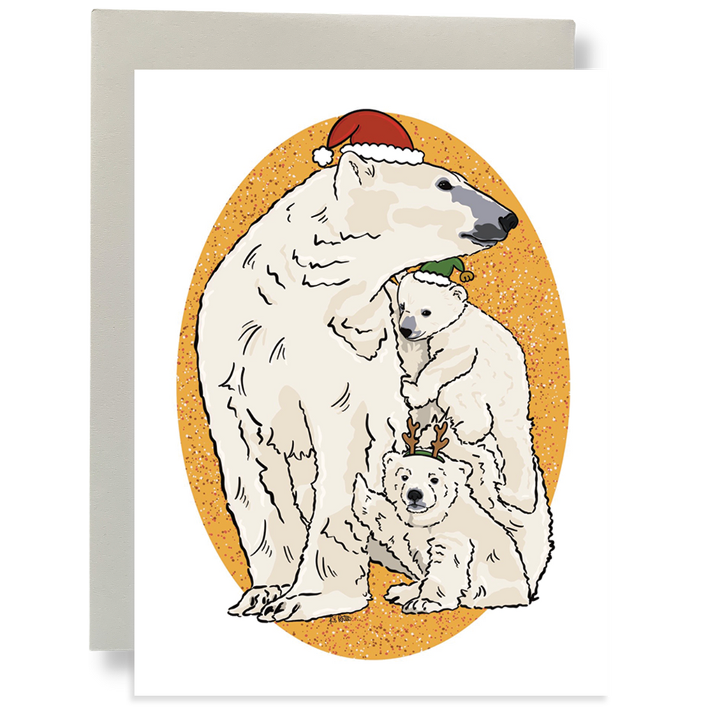 Santa's Polar Helpers Greeting Card