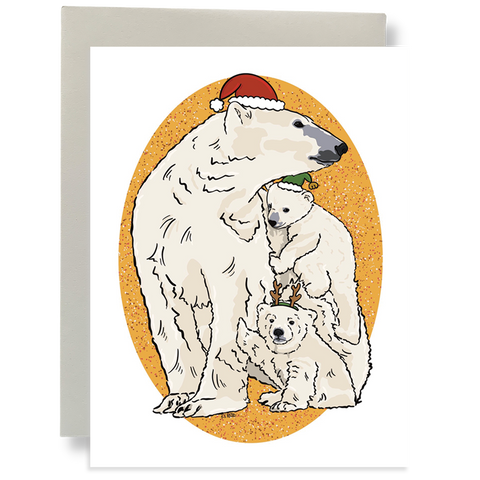 Santa's Polar Helpers Greeting Card