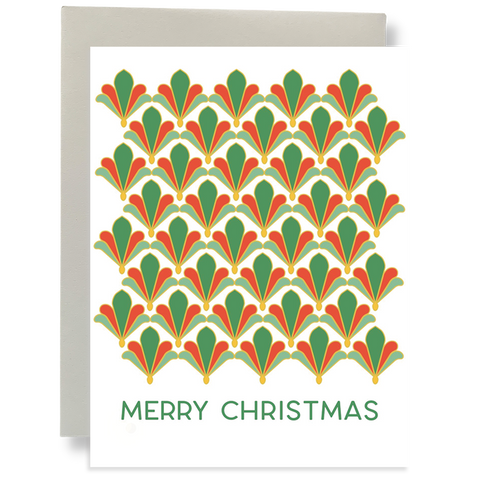 Art Deco Christmas Greeting Card