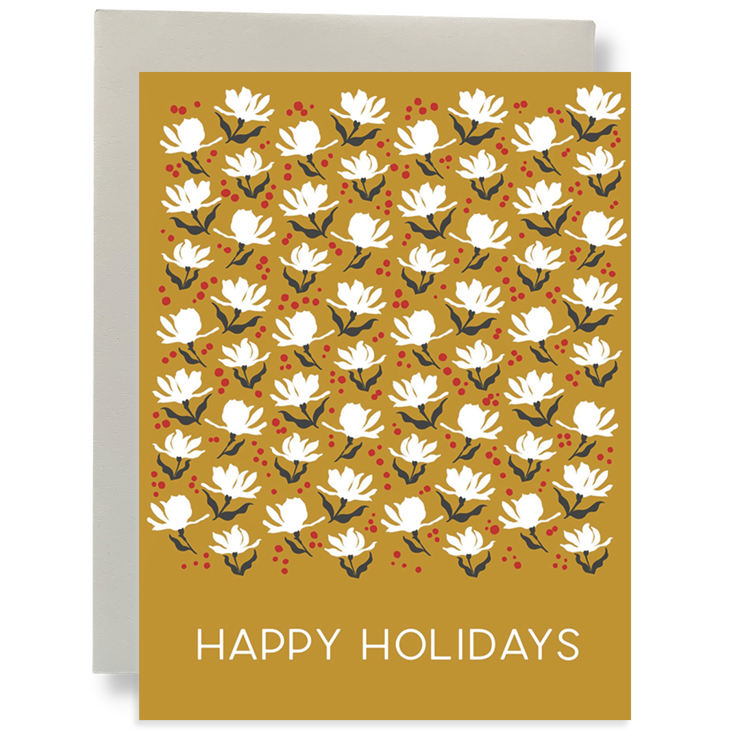 Box Set - Happy Holidays - Small Floral Pattern