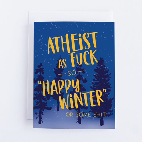 Atheist AF Greeting Card