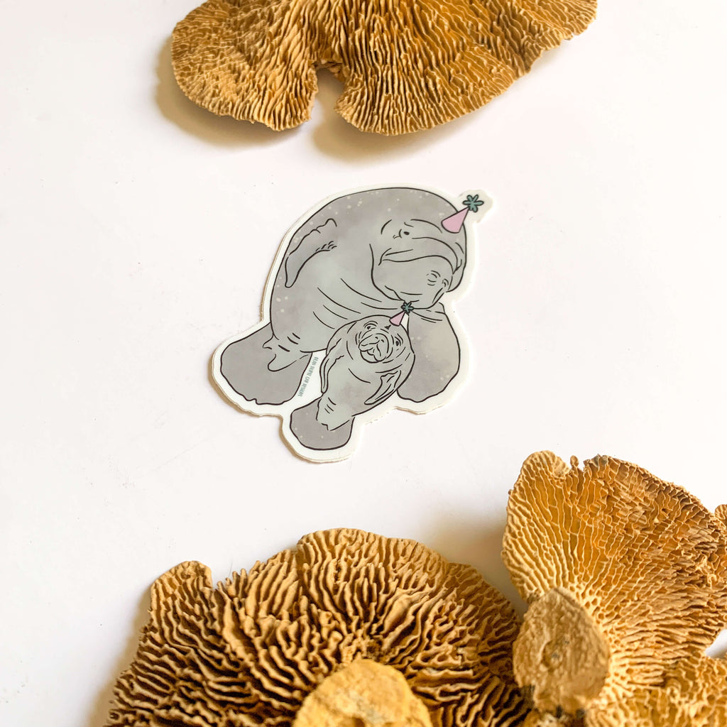 Party Manatees Sticker