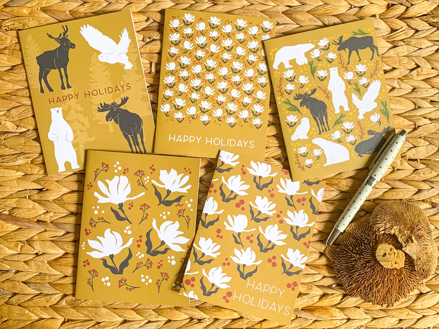 Box Set - Gold Floral Mixed