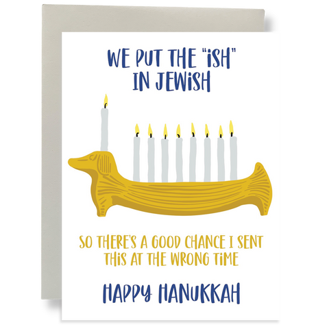 Ish in Jewish Greeting Card