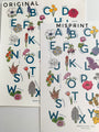 SALE Misprint - Flower Alphabet Art Print