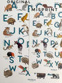 SALE Misprint - Animal Alphabet Art Print