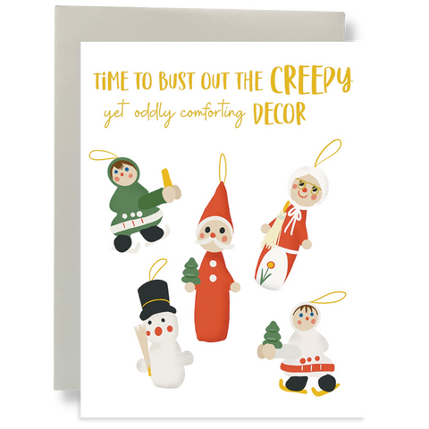 Creepy Decor Greeting Card