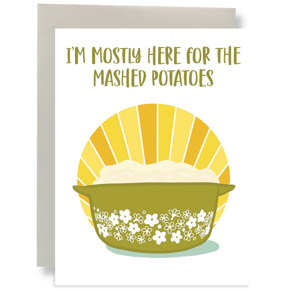 Mashed Potatoes Greeting Card