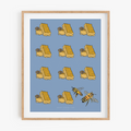 Honey Pattern Art Print