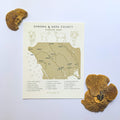 Cheese Map - Sonoma and Napa County Art Print