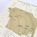 Cheese Map - Sonoma and Napa County Art Print