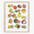 Fruit Salad Pattern Art Print
