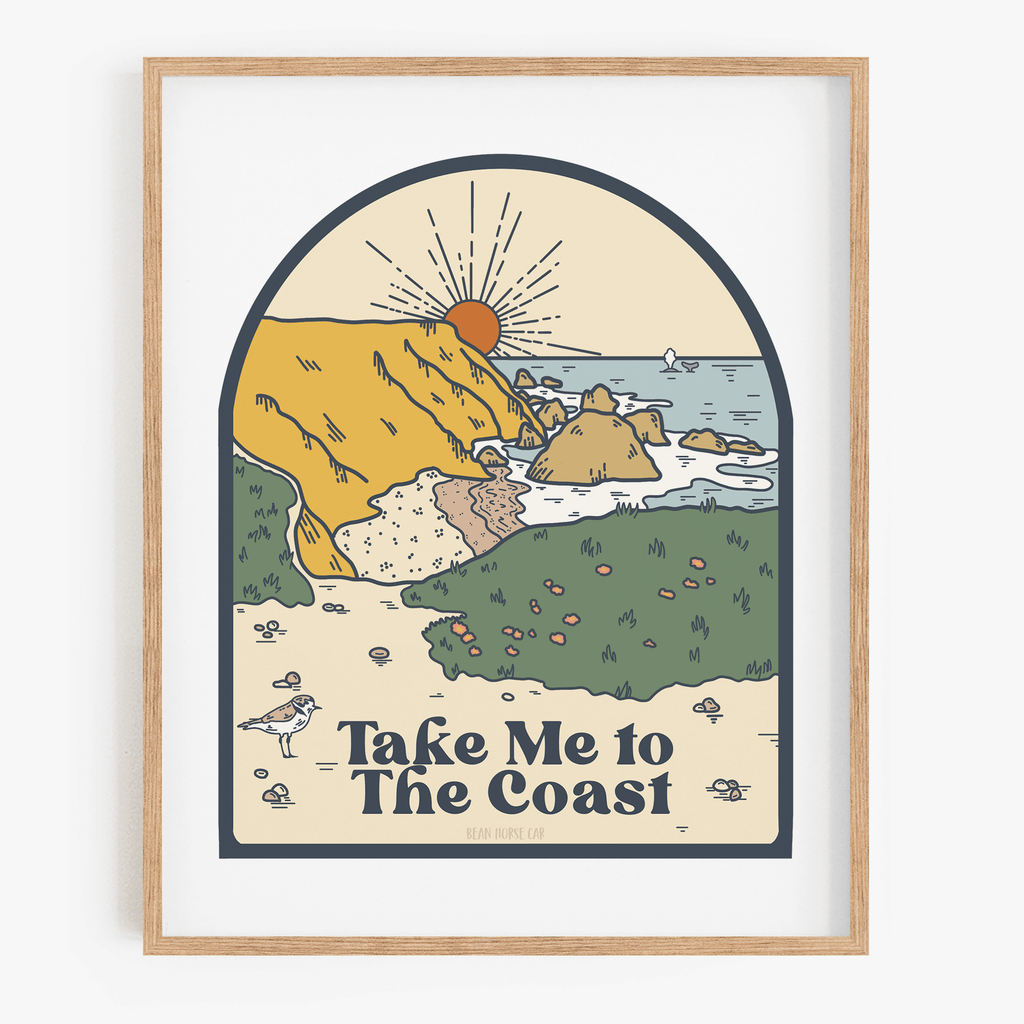Take Me To The Coast Art Print
