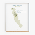 AVA Map - Sierra Foothills Labeled Art Print - Misc CA Region