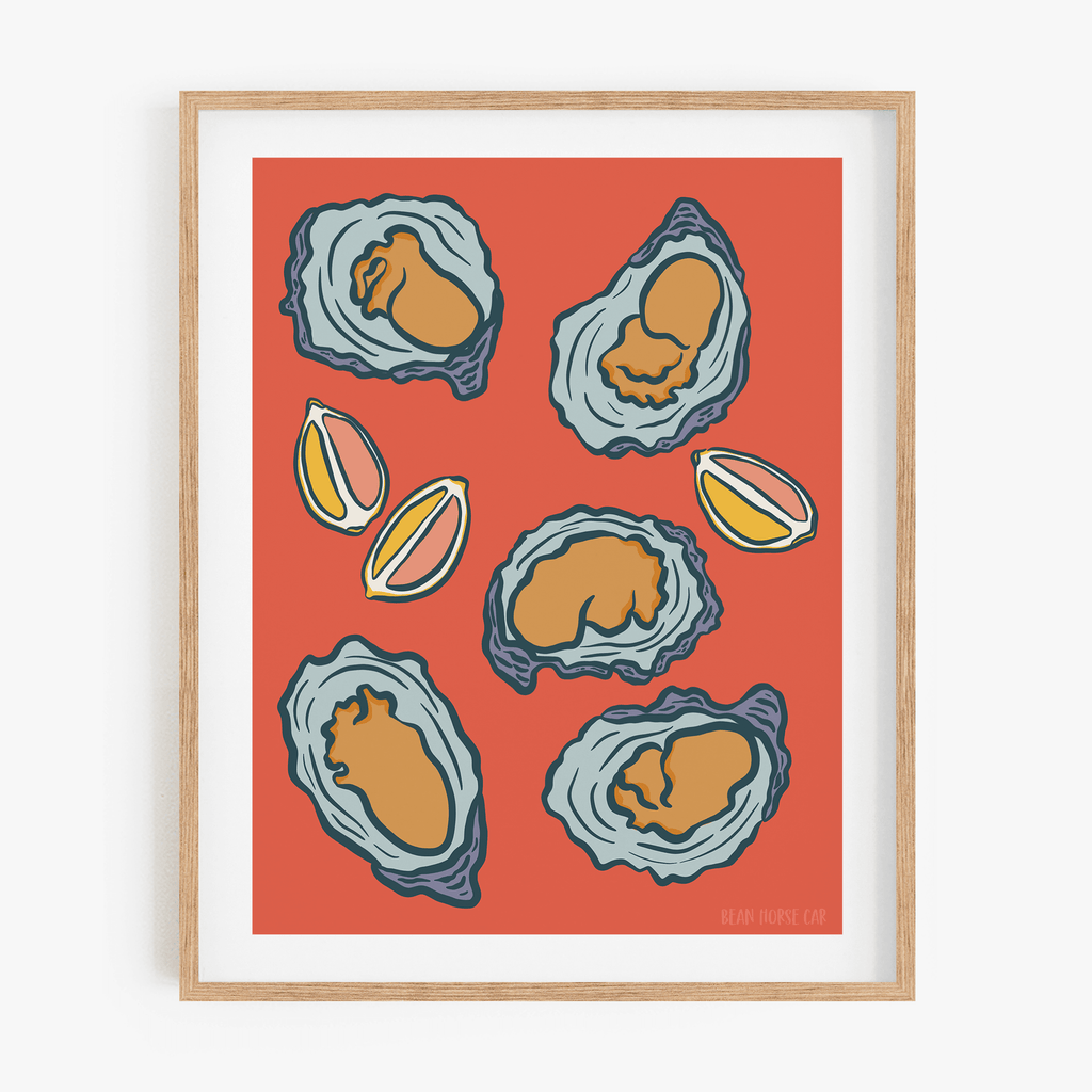 Oysters Art Print