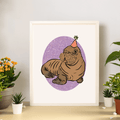 Party Baby Walrus - Uki Art Print