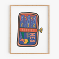 Sardine Besties Art Print
