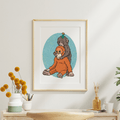 Party Punch the Monkey Art Print