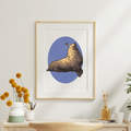Party Chonkers the Steller Sea Lion Art Print