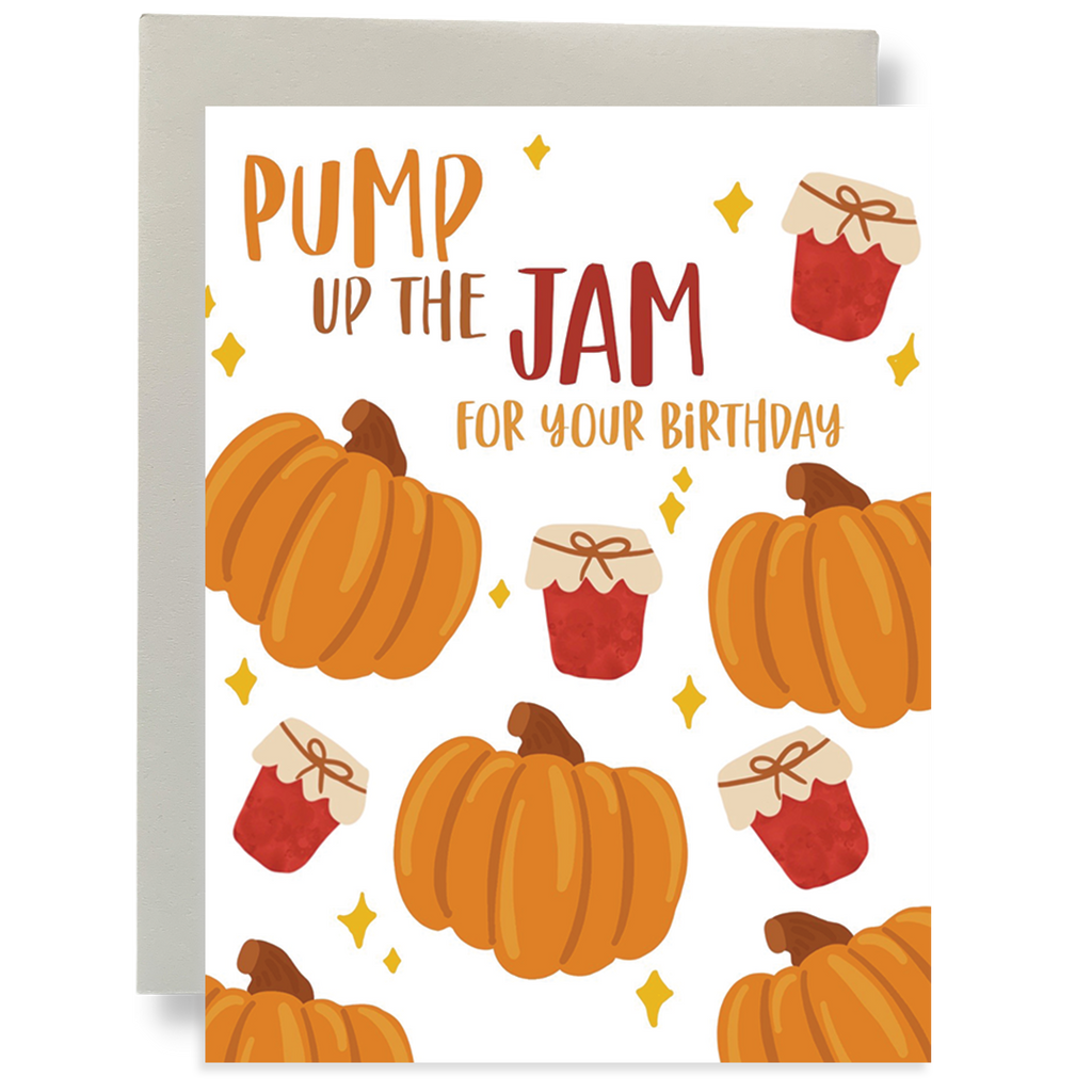 Pump Up The Jam Birthday Greeting Card