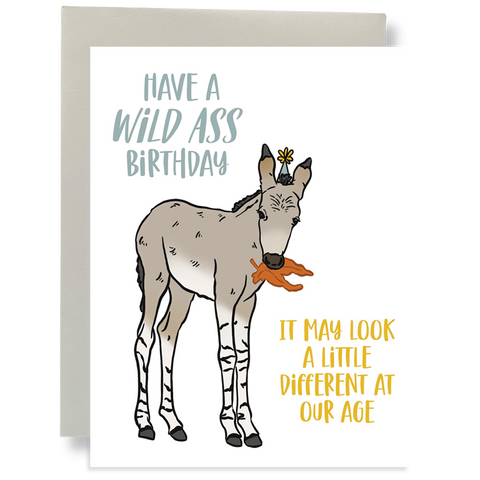 Wild Ass Birthday Greeting Card