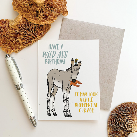 Wild Ass Birthday Greeting Card