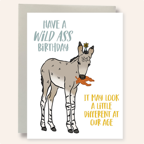 Wild Ass Birthday Greeting Card