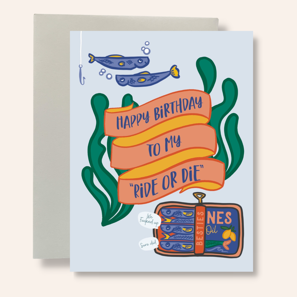 Sardine Besties Greeting Card