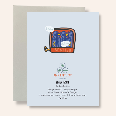 Sardine Besties Greeting Card