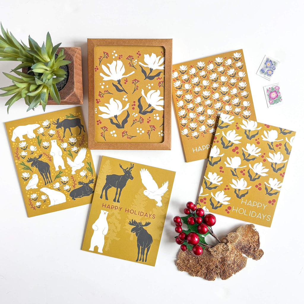 Box Set - Gold Floral Mixed