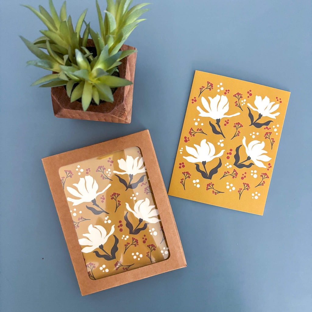 Box Set - Gold Holiday Floral