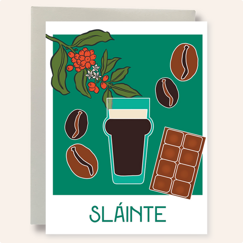 Cheers - Sláinte - Porter Greeting Card