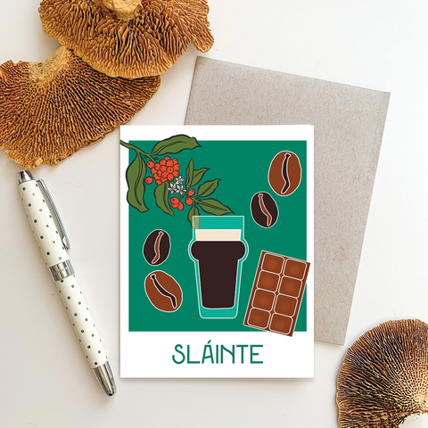 Cheers - Sláinte - Porter Greeting Card