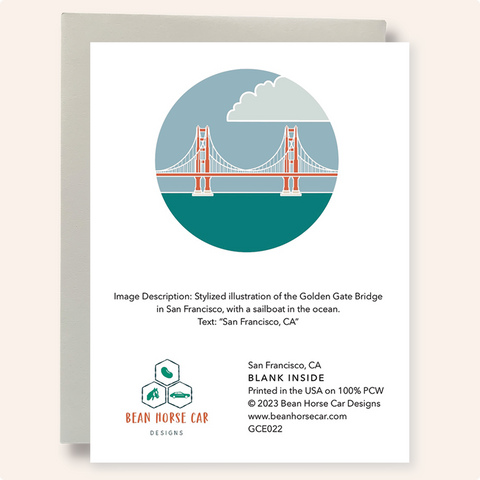 San Francisco - Golden Gate Bridge Greeting Card