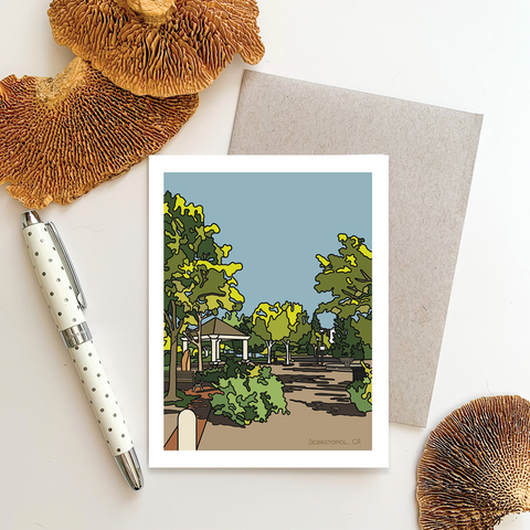 Downtown Sebastopol Greeting Card