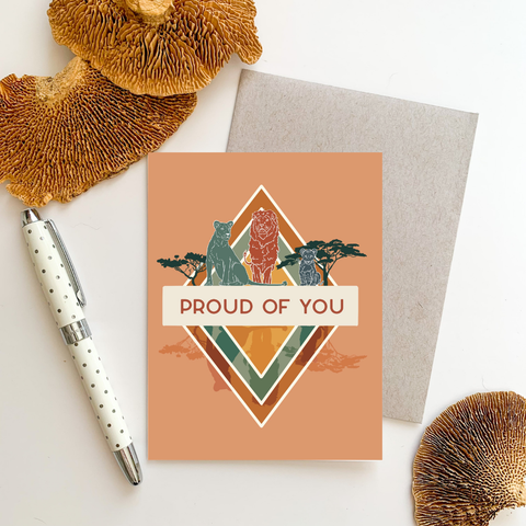 Proud Of You Lion Pride Greeting Card