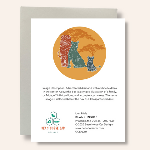 Proud Of You Lion Pride Greeting Card