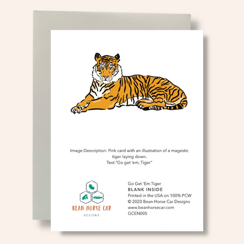 Go Get 'em, Tiger Greeting Card
